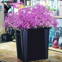 Pharaite large number of flowers barrel black thickened plastic rectangular flower-flower shop to raise flower barrel water storage barrel woke up barrel