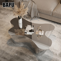 Bapu stainless steel mirror creative Alien tea table irregular minimalist table silver color living-room tea table coffee table composition