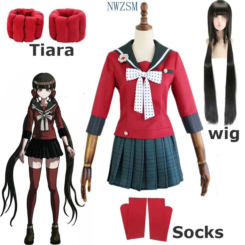 Косплей Аниме Danganronpa Харукава Маки костюмы косплея