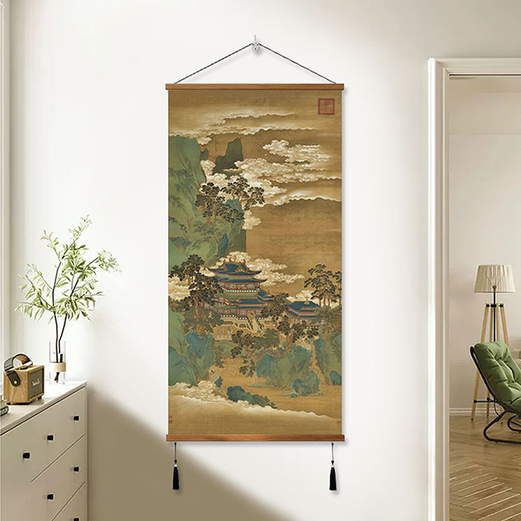 赵伯驹仙山楼阁图挂画-赵伯驹仙山楼阁图挂画促销价格、赵伯驹仙山楼阁