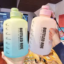 Net Red Mega Capacity Water Cup Plastic Sports Fitness Kettle Tons of High Temperature Resistant Male Student Female Space Cups