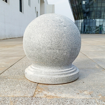 Barricade blocking car stone balls marble round balls natural granite columns guard road guillots stop car stone mound stone balls