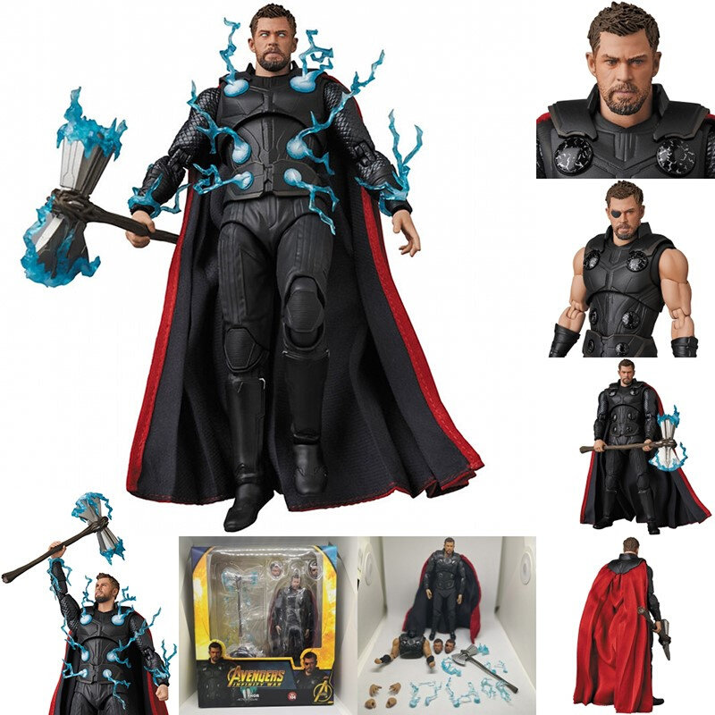Mafex Thor Avengers Unlimited War를 가져 오는 폭풍 도끼 d