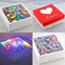 520 1000 thousand paper crane 1314 Origami finished gift box Glass bottle set Material package Tanabata Valentines Day