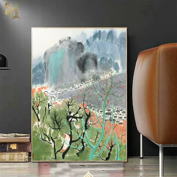 吴冠中江南水乡挂画-吴冠中江南水乡挂画促销价格、吴冠中江南水乡挂画