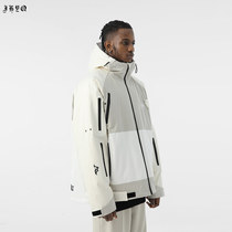 JHYQ Overalls Series American Lianhood Assault Clothing Down Clothing Male Loose 90 White Duck Suede Function Tide Card Jacket Man