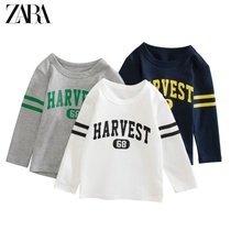 Brand Fold Discount Store Special Cabinet Withdrawal Clearance Clear Cabin Childlike Spring Autumn Korean Version Boy Long Sleeve T-Shirt Child Jersey Blouse