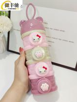 Baby milk powder box portable out-pack three-layer milk powder box dual-purpose box baby split box large-capacity storage compartment