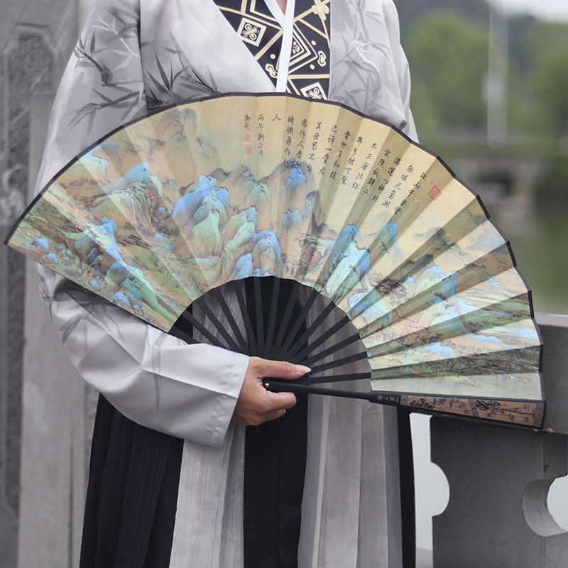 扇子折扇山水画-扇子折扇山水画促销价格、扇子折扇山水画品牌- 淘宝