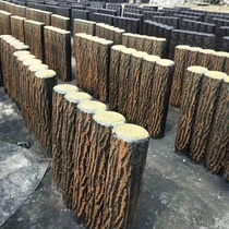 Cement Imitation Wood Pile Park Landscape Imitation Bark Wood Pile Concrete Imitation Wood Tree Stump Riverside Scenic Imitation Tree Root Guardrails