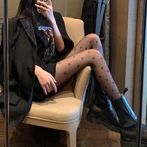 Japanese Japanese Japanese girl butterfly bow with feet bottle sexy stockings female thin summer anti-hook long tube