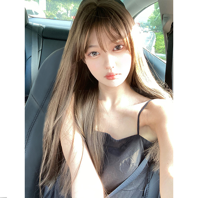 taobao agent Shu Duo Wig Female Long -Hair Eliminy Korean Fluffy Naturally Long -hair Daily Repair JK Full Handle Wig