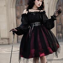 Lolita skirt Halloween Day Cabbage Goths Dark Set New Gemini Op Black Lolita
