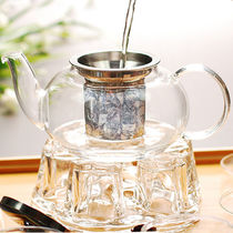 Stainless steel filter glass teapot home brewing teapot heat-resistant high temperature glass kettle small flower teapot tea set