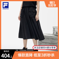 FILA Fila official womens skirt 2023 summer woven quick-drying waist skirt sports skirt women