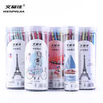 Neutral refill 0 38 black full needle tube Red student use exam crystal blue refill 0 5mm refill water refill