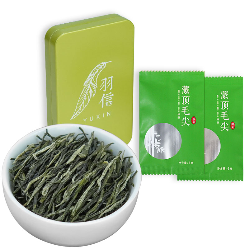 Yuxin 400/jin Tasting Mengding Maojian Green Tea 2023 Spring Tea before the Ming Dynasty, Ya'an, Sichuan Mengding Mountain Clouds and Mists