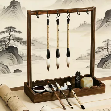 毛笔带笔架-毛笔带笔架促销价格、毛笔带笔架品牌- 淘宝
