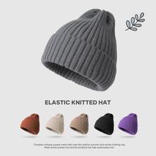 2023 Новый осенний зимний конфетный цвет шерстяная шляпа трикотажная шляпа Студенческая мода тепло холод наружная холодная шляпа ins