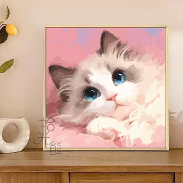 数字油画布偶猫-数字油画布偶猫促销价格、数字油画布偶猫品牌- 淘宝