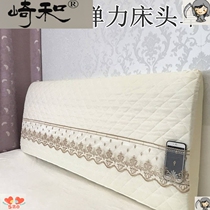 All-inclusive universal sleeve elastic headgear soft bag dust cover 1 5 bed Princess wind bed headgear fabric