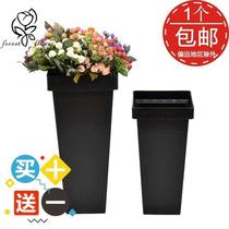 Square flower barrel plastic raised flower barrel Flower Bucket Home Flower bucket Flower Shop Barrel Bucket of Flower Bucket Flower bucket