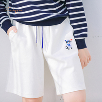 Word Rain Summer Cotton air Layer Everest Pants Embroidered Mid Pants Teenage Girl