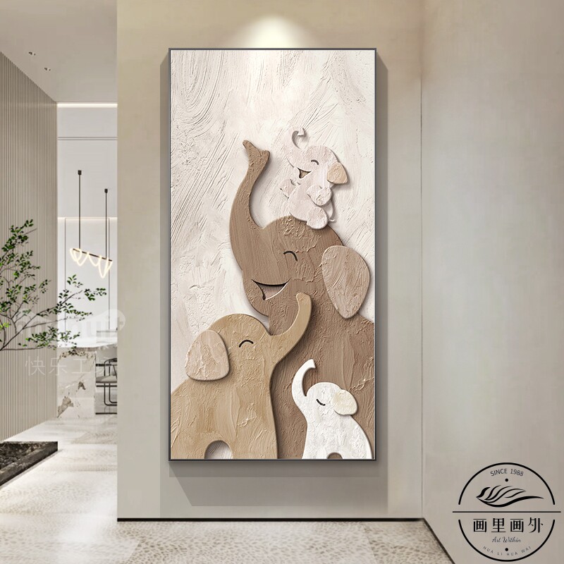 玄关壁画大象-玄关壁画大象促销价格、玄关壁画大象品牌- 淘宝