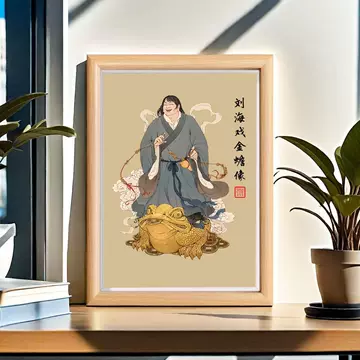 刘海戏金蟾画-刘海戏金蟾画促销价格、刘海戏金蟾画品牌- 淘宝