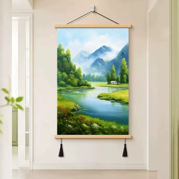 竖轴山水挂画-竖轴山水挂画促销价格、竖轴山水挂画品牌- 淘宝