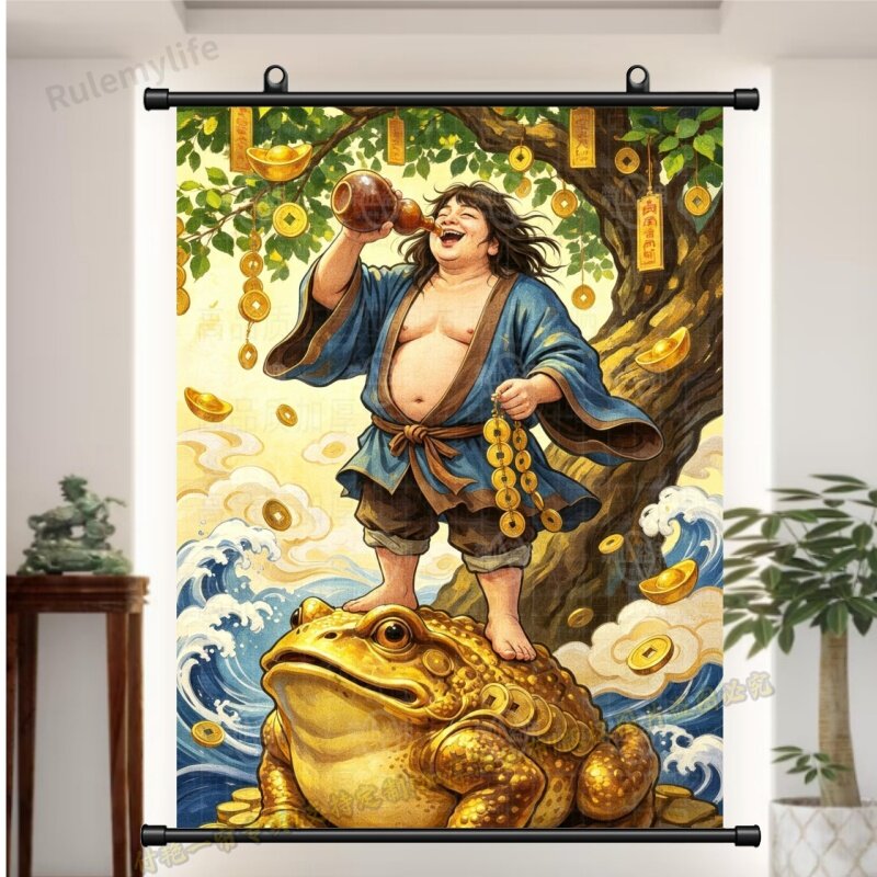 刘海戏金蟾挂画-刘海戏金蟾挂画促销价格、刘海戏金蟾挂画品牌- 淘宝