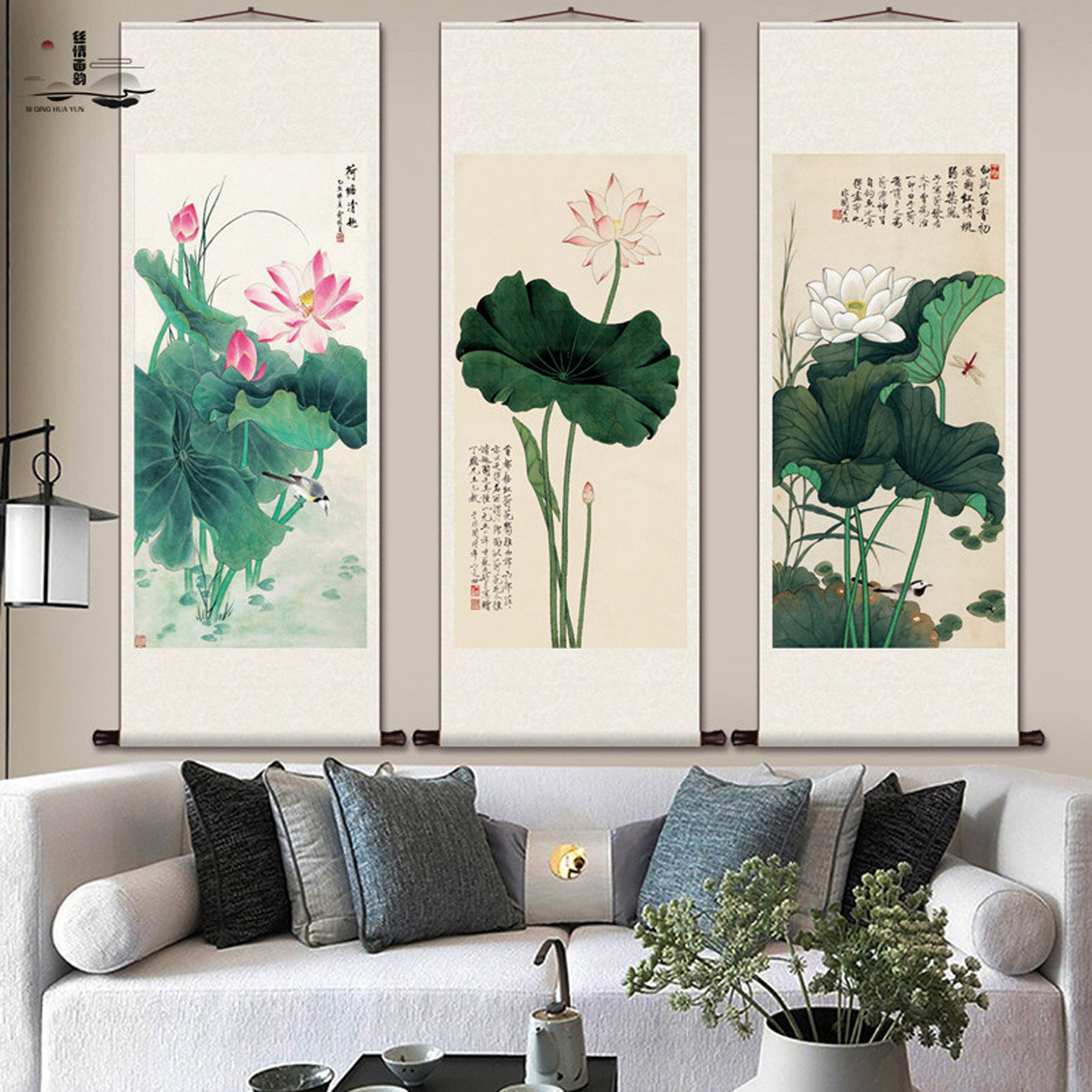 张大千荷花图挂画-张大千荷花图挂画促销价格、张大千荷花图挂画品牌- 淘宝