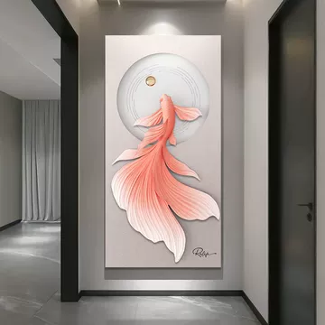 锦鲤3D浮雕玄关画-锦鲤3D浮雕玄关画促销价格、锦鲤3D浮雕玄关画品牌- 淘宝