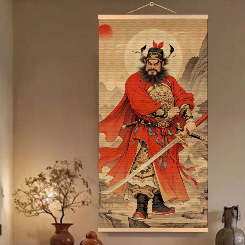 【真作】福代洋道 鍾馗 丈夫意気高五月天 画・源生 紙本 掛軸 横物 MA952 仙厓 鍾馗図｜古美術・掛け軸の販売・買取・鑑定-松本松栄堂