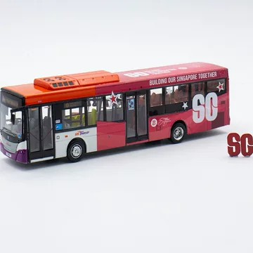 シンガポール公共バス　SG60 スカニア K250UB ミニカー 1/41 シンガポール公共バス SG60 スカニア K250UB ミニカー 1/41 SEP 2025
