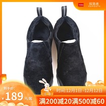 Pathfinder mens leather autumn and winter plus velvet wear-resistant non-slip casual camp shoes outdoor warm hiking shoes