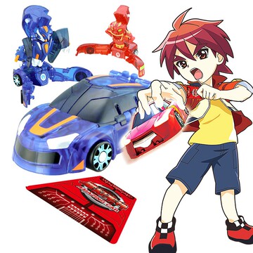 正版灵动魔幻车神玩具爆裂变形飞车三头骸骨通天威甲车神新款全套