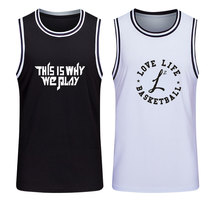 Basketball uniform custom single-piece top training vest college sports competition team uniform jersey men breathable sweat absorption tide