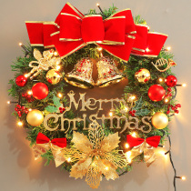 Christmas wreath 30cm40 50 60 New Year decorations Christmas creative door hanging Christmas tree ring hanging gift