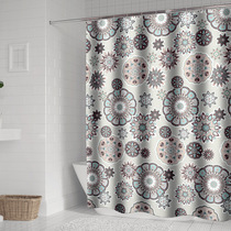 Toilet bathroom shower curtain 130g waterproof shower curtain polyester shower curtain new style Nordic spring breeze autumn and winter