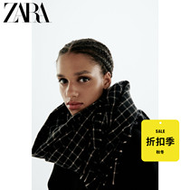 ZARA Discount Season] Womens Plaid Thin Scarf 03739264800