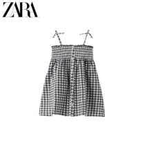 ZARA new baby girl toddler suspender dress 03335372800