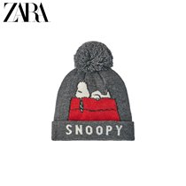 ZARA new baby children peanut comics Snoopy print knit hat 03339553807