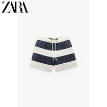 ZARA summer new mens striped printed swimming trunks beach pants 08574310401