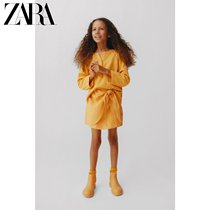 ZARA Autumn Clothing New Childrens Clothing Girl Vertical Lace Hood 6206150703