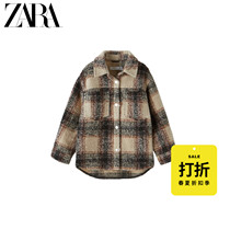 ZARA Discount season] Childrens clothing Girls rivets and tassels shirt jacket 05854602083