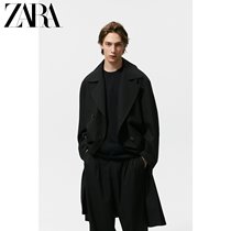ZARA autumn new mens business commuter loose profile long windbreaker 09621478800