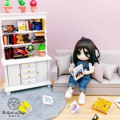 taobao agent OB11 Book Material Pack 12 points BJD Little Man's Book Books Package Metro Boatroom Study Furniture DIY Handmade Spot