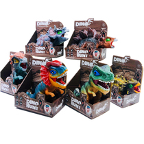 Export soft rubber dinosaur trumpet enamel cartoon color childrens toy gift box BB call gift Tyrannosaurus
