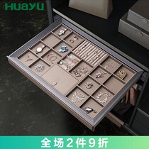 Painted Yu leather cloakroom new Allen cabinet telescopic pull-out Baibaoge jewelry storage wardrobe hardware